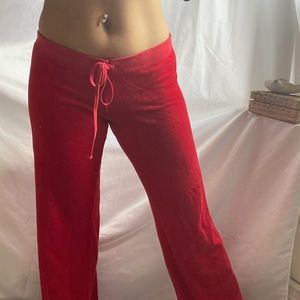 Red juicy couture trousers pants